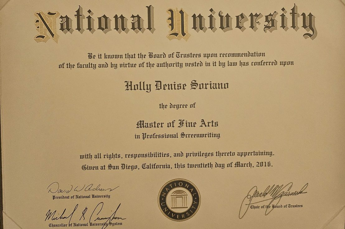 Masters of Fine Arts in&nbsp;Screenwriting