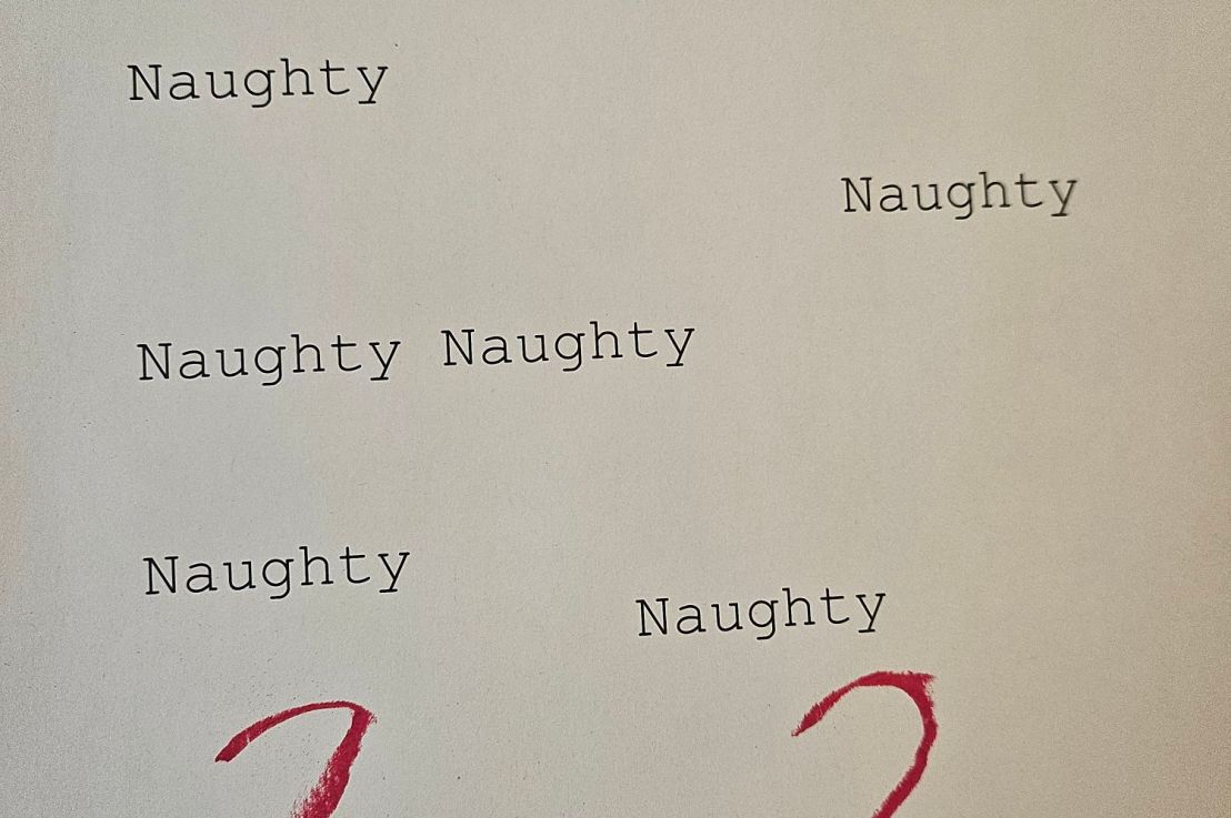 Pushback on “Naughty” from Yesterday’s Headline